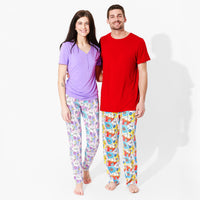Comic Purple Bamboo Women's Pajama Set