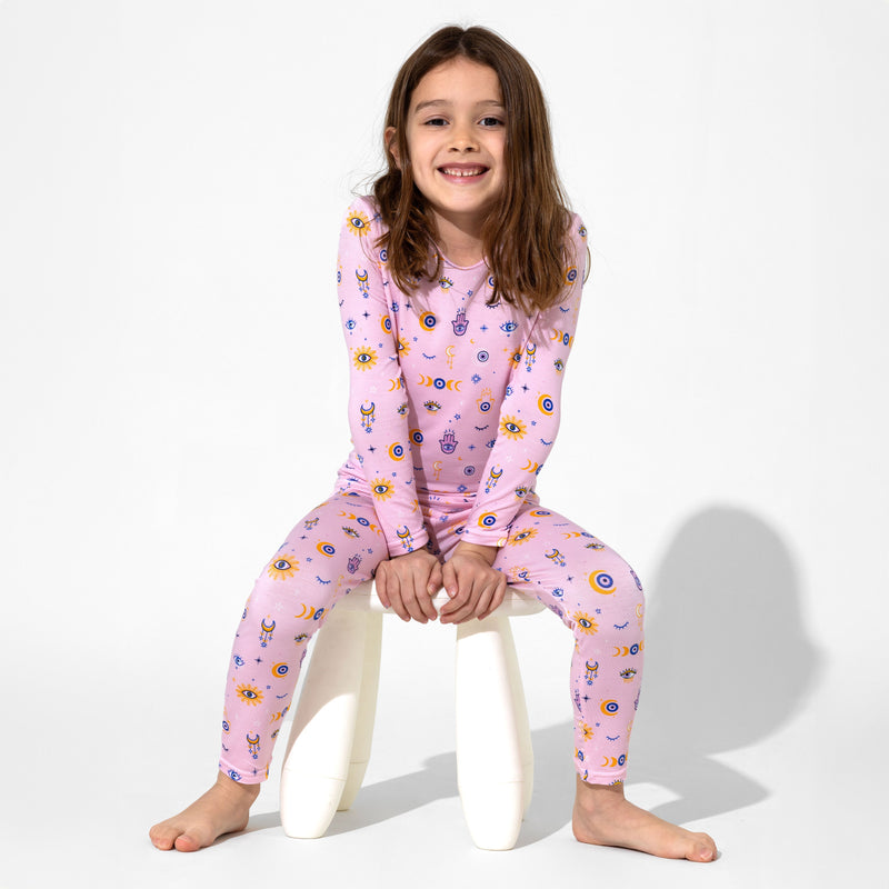 The Eye Pink Bamboo Kids Pajamas