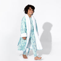 PAW Patrol: Love Paws Blue Kids Bamboo Sherpa Robe