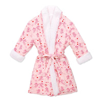 PAW Patrol: Love Paws Pink Kids Bamboo Sherpa Robe