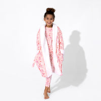 PAW Patrol: Love Paws Pink Kids Bamboo Sherpa Robe