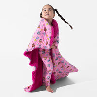 PAW Patrol: Varsity Pink Bamboo Sherpa Blanket