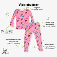 PAW Patrol: Varsity Pink Bamboo Kids Pajamas