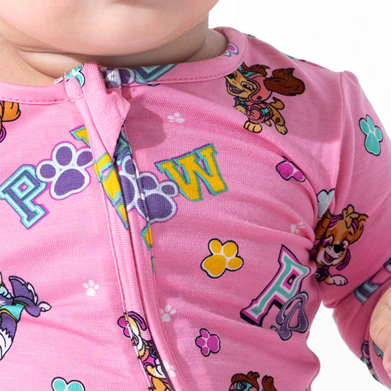 PAW Patrol: Varsity Pink Bamboo Convertible Footie