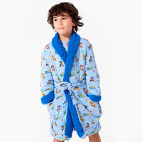 PAW Patrol: Varsity Blue Bamboo Kids Sherpa Robe