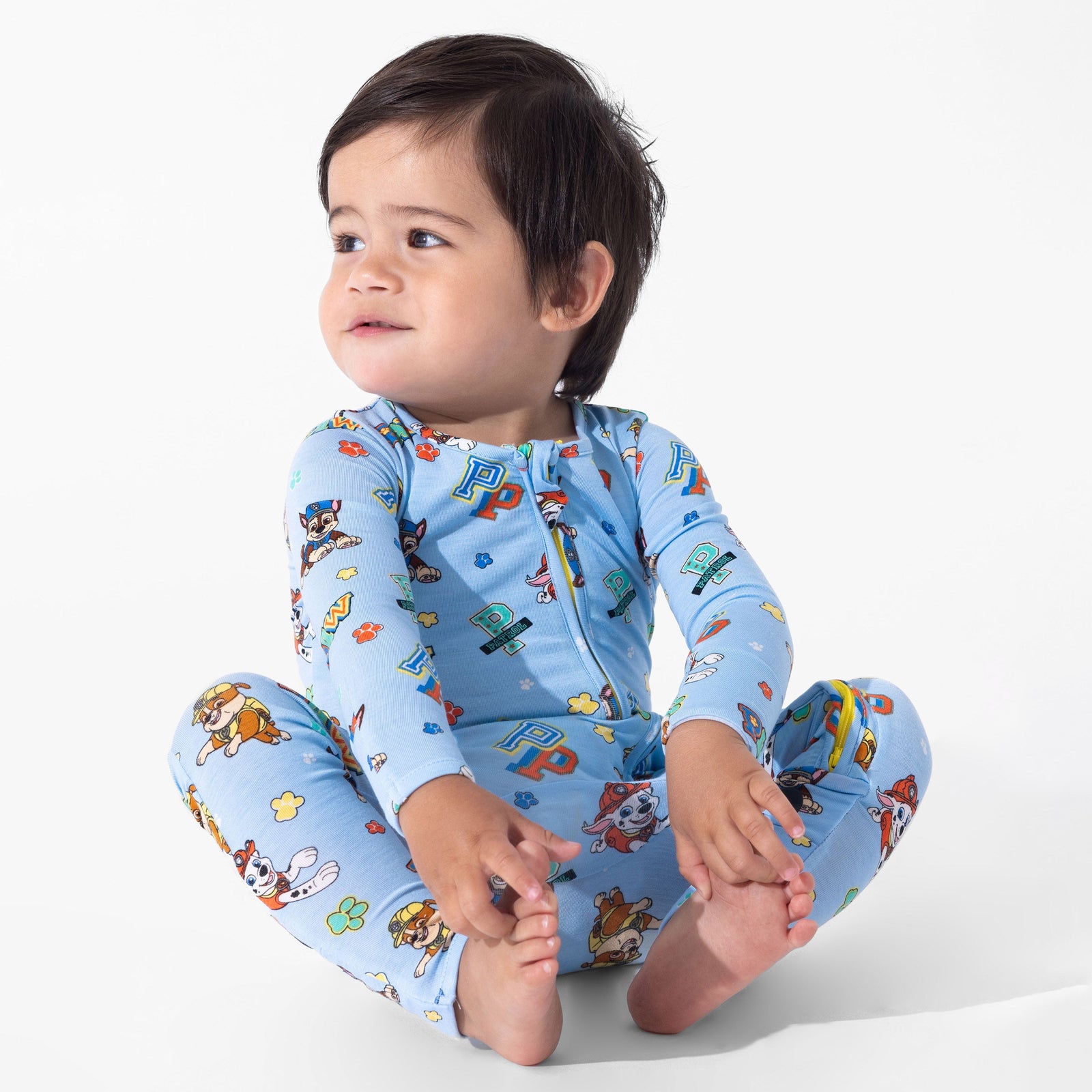 PAW Patrol: Varsity Blue Bamboo Convertible Footie