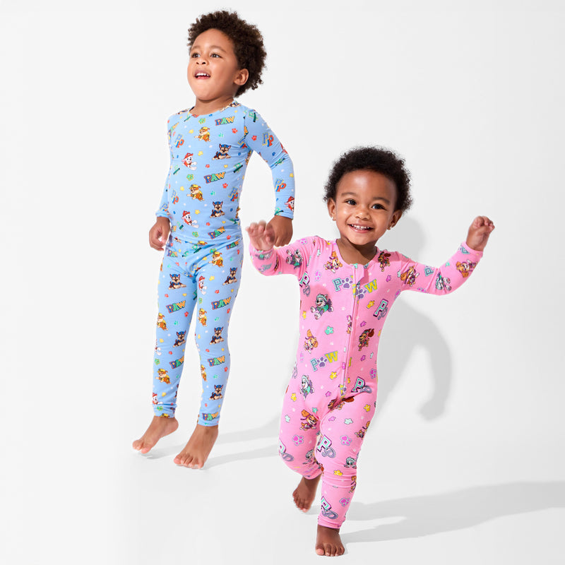 PAW Patrol: Varsity Pink Bamboo Convertible Footie