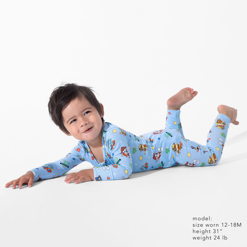 PAW Patrol: Varsity Blue Bamboo Convertible Footie