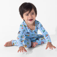 PAW Patrol: Varsity Blue Bamboo Convertible Footie