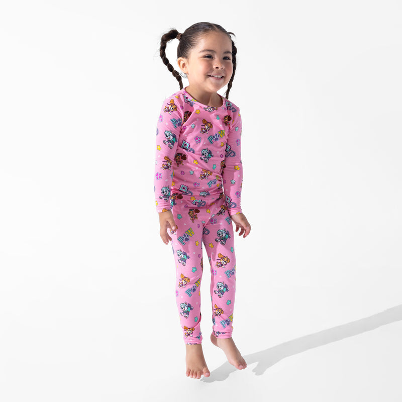 PAW Patrol: Varsity Pink Bamboo Kids Pajamas