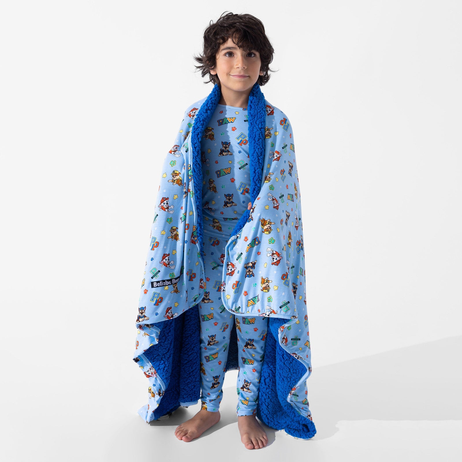 PAW Patrol: Varsity Blue Bamboo Sherpa Blanket