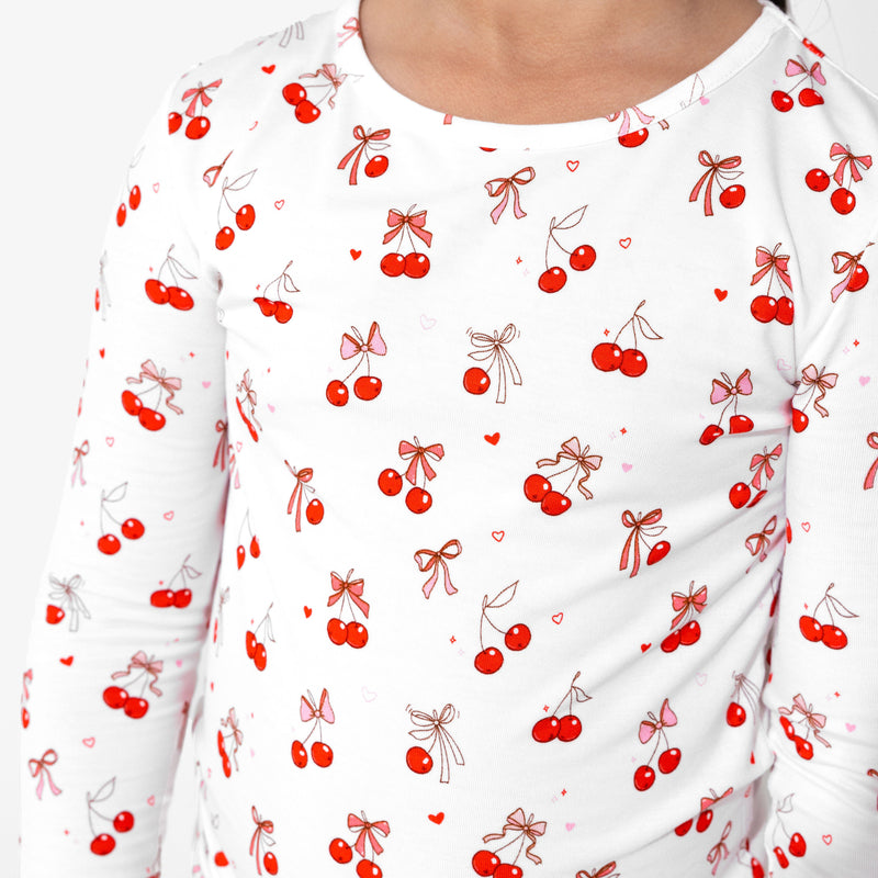 Cherry On Top Bamboo Kids Pajamas