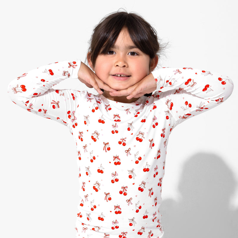 Cherry On Top Bamboo Kids Pajamas