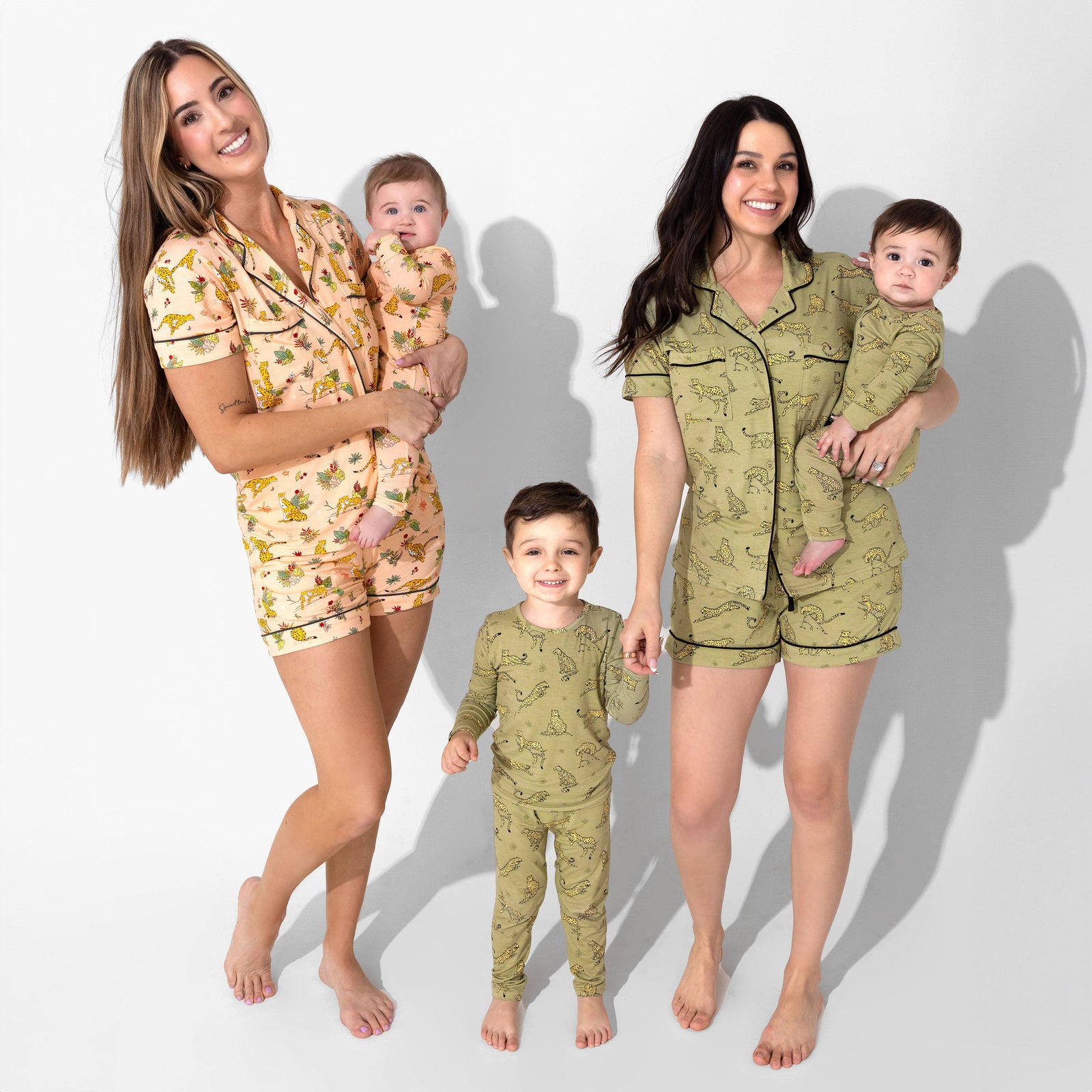 Sage & Spots Leopard Bamboo Convertible Footie