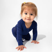 Starry Night Blue Bamboo Convertible Footie