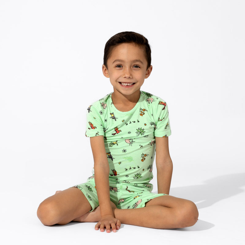 Rainforest Bamboo Kids Pajama Short Set