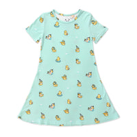 Rubber Ducky Bamboo Girls' Short Sleeve Dress