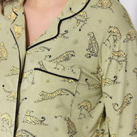 Sage & Spots Leopard Bamboo Women's Pajama Set