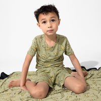 Sage & Spots Leopard Bamboo Sherpa Blanket