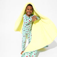 Blue Space Donut Bamboo Kids Pajamas