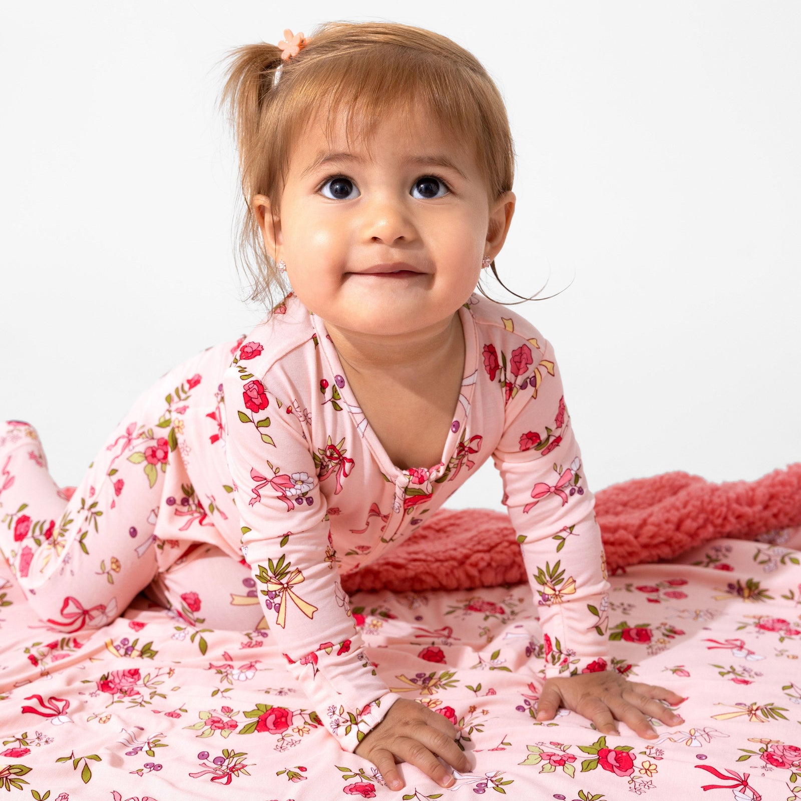 Bows & Blooms Bamboo Convertible Footie