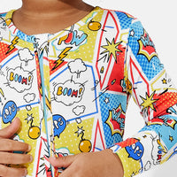 Comic Hero Bamboo Convertible Footie