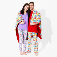 Comic Purple Bamboo Women's Pajama Set