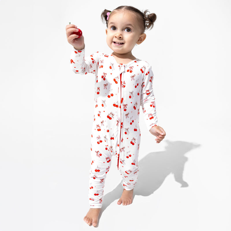 Cherry On Top Bamboo Convertible Footie