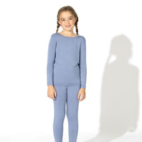 Mystic Blue Bamboo Kids Pajamas