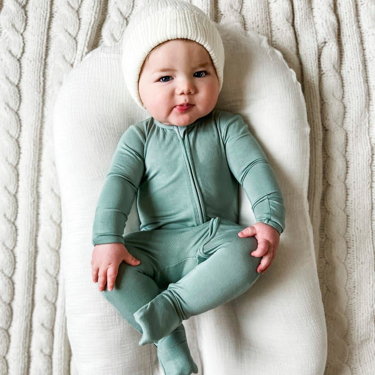 Green baby pajamas sale