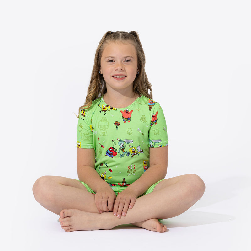 SpongeBob SquarePants: Foodie Bamboo Kids Pajama Short Set