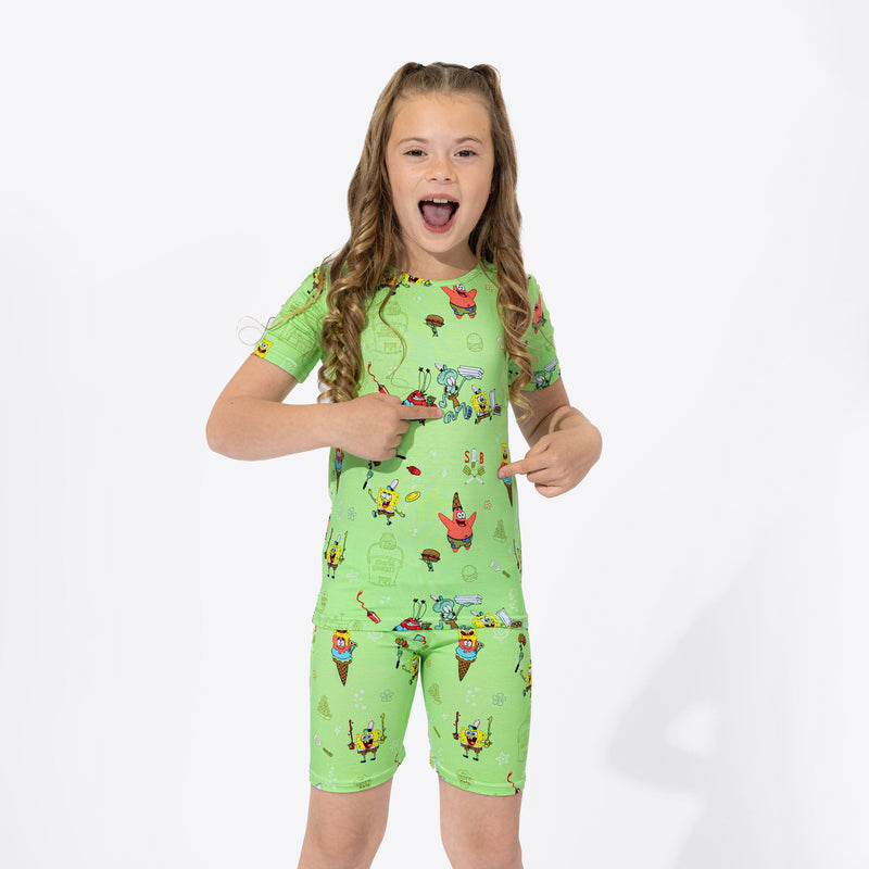 SpongeBob SquarePants: Foodie Bamboo Kids Pajama Short Set