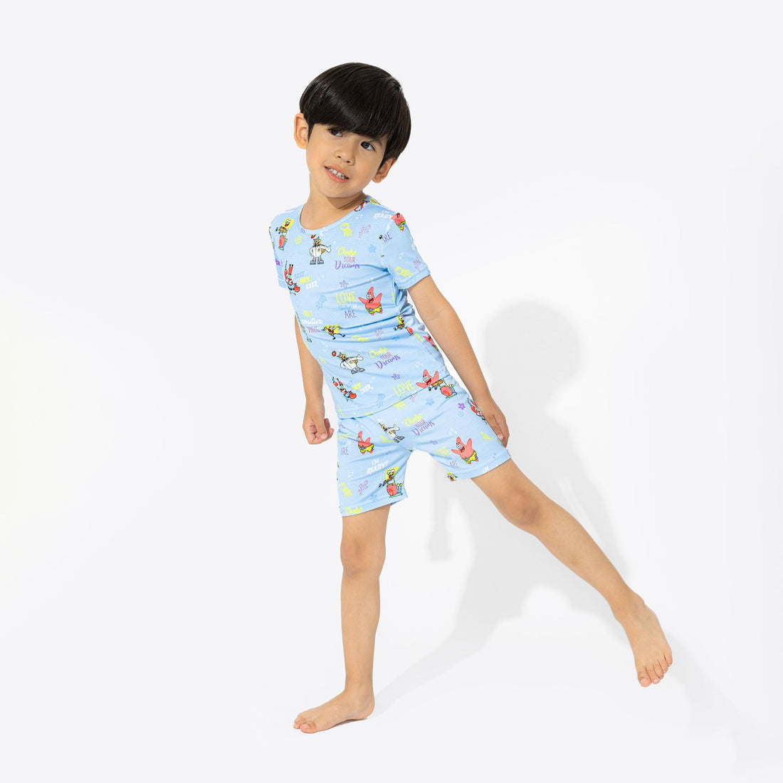 SpongeBob SquarePants: Good Vibes Bamboo Kids Pajama Short Set