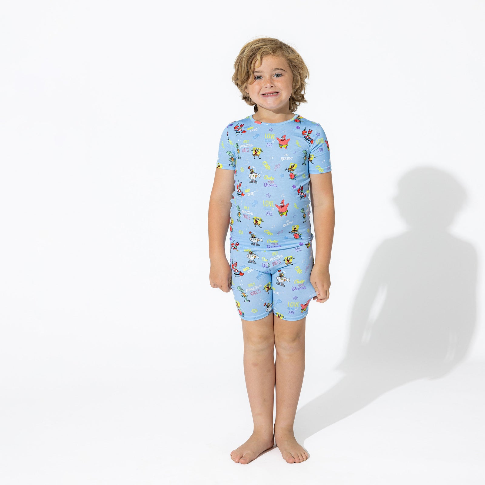 SpongeBob SquarePants: Good Vibes Bamboo Kids Pajama Short Set