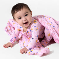 The Eye Pink Bamboo Convertible Footie
