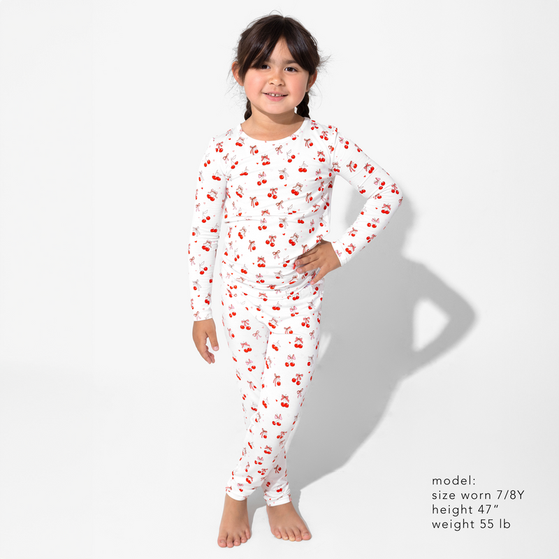 Cherry On Top Bamboo Kids Pajamas