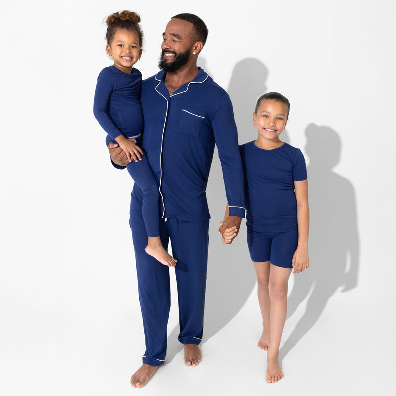 Starry Night Blue Bamboo Men's Pajama Set