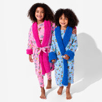 PAW Patrol: Varsity Pink Bamboo Kids Sherpa Robe
