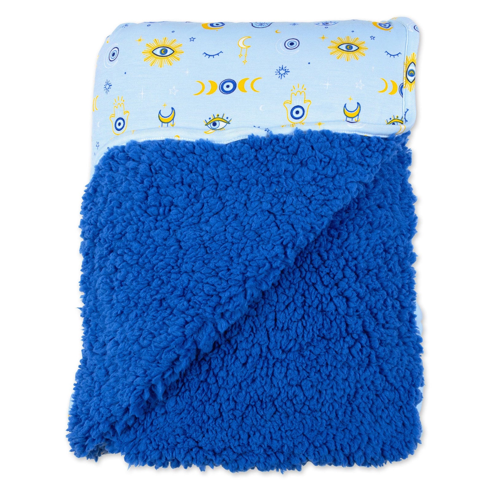 The Eye Blue Sherpa Bamboo Blanket