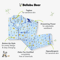 The Eye Blue Bamboo Women's Pajama Set