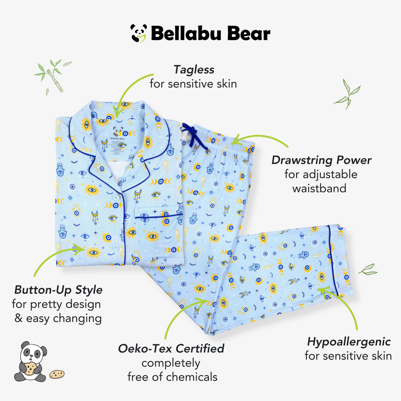 The Eye Blue Bamboo Women's Pajama Set