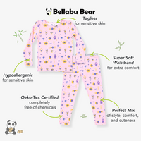 The Eye Pink Bamboo Kids Pajamas