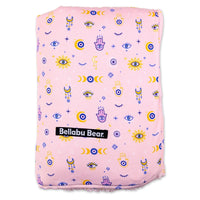 The Eye Pink Bamboo Sherpa Blanket