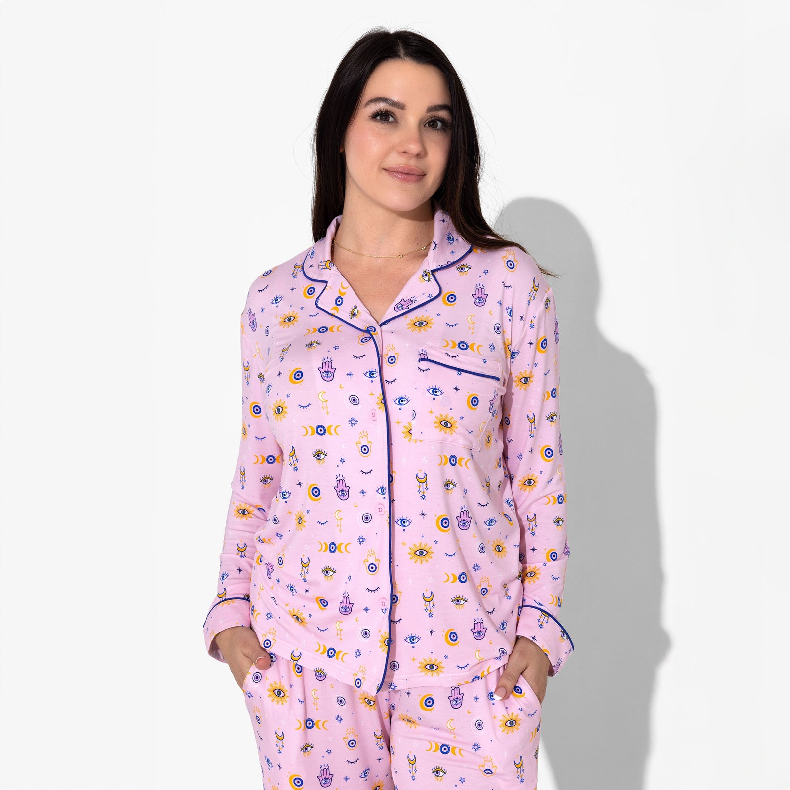 The Eye Pink Bamboo Women's Pajama Set