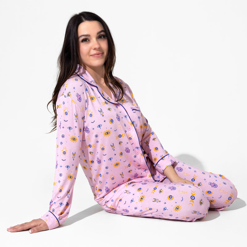 The Eye Pink Bamboo Women's Pajama Set