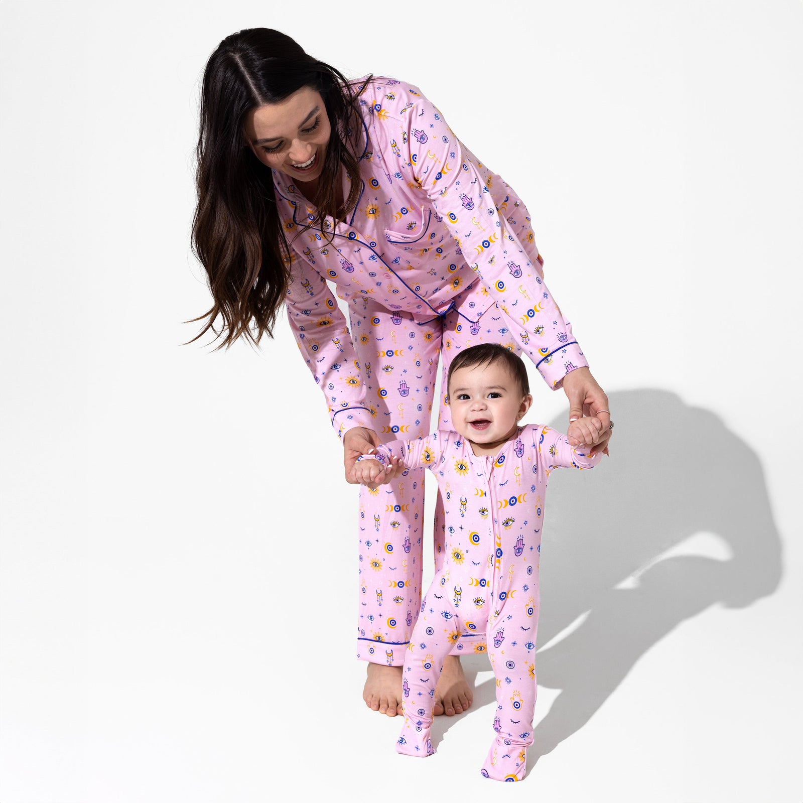 The Eye Pink Bamboo Convertible Footie