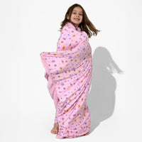 The Eye Pink Bamboo Sherpa Blanket