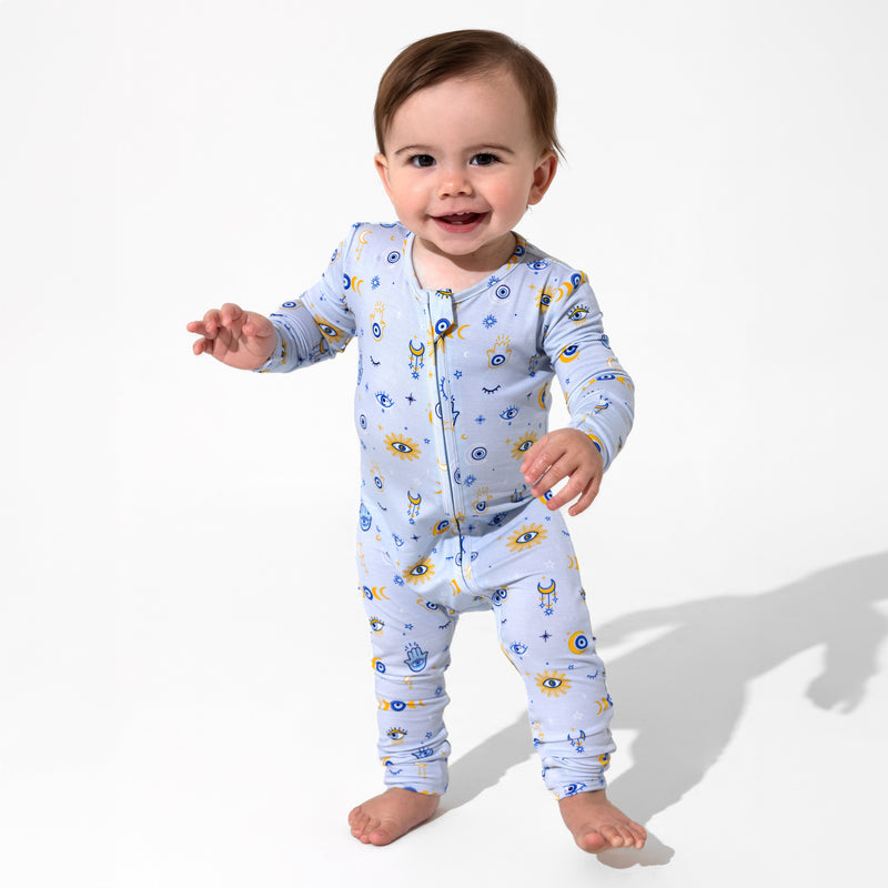 The Eye Blue Bamboo Convertible Footie