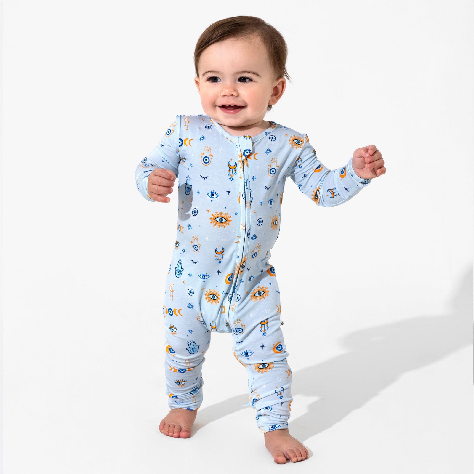 The Eye Blue Bamboo Convertible Footie