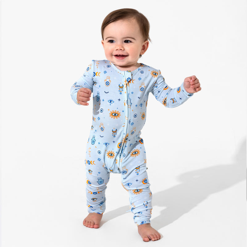 The Eye Blue Bamboo Convertible Footie